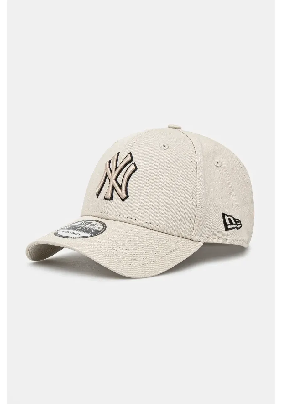obrazek 1 New Era czapka z daszkiem bawełniana kolor beżowy gładka 60595199