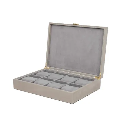 Zdjęcie luksusowe skórzane pudełko na zegarki