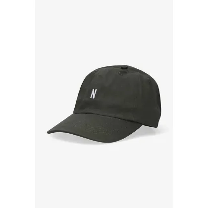 Zdjęcie Norse Projects czapka z daszkiem bawełniana Twill Sports Cap kolor zielony gładka N80.0001.8109