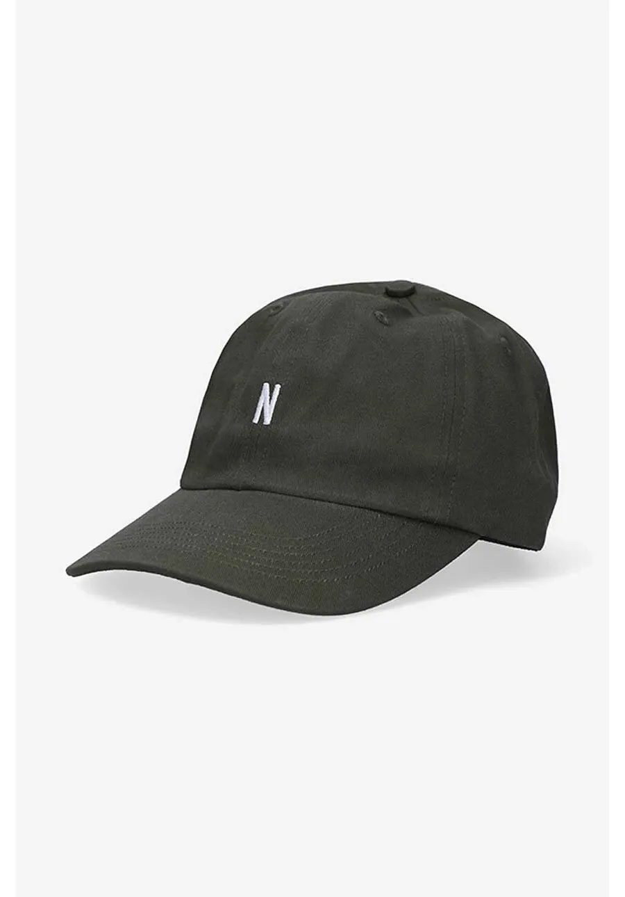 obrazek 1 Norse Projects czapka z daszkiem bawełniana Twill Sports Cap kolor zielony gładka N80.0001.8109