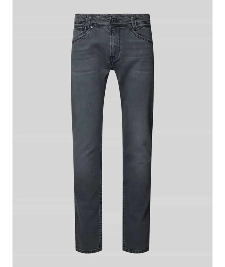 obrazek 1 Jeansy o kroju tapered fit z 5 kieszeniami model ‘SPIKE’
