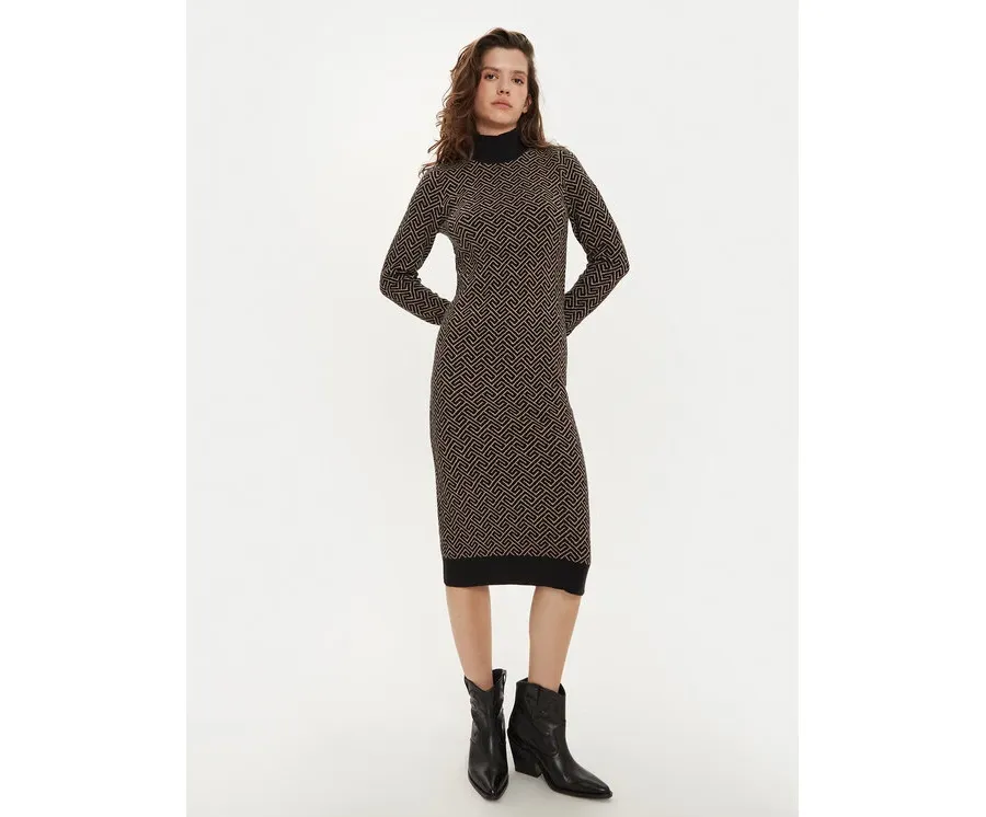 obrazek 1 Vero Moda Sukienka dzianinowa Aria 10314462 Czarny Slim Fit