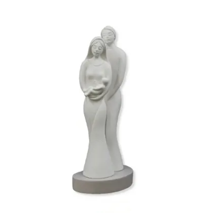 Picture A stylish sculpture depicting a family