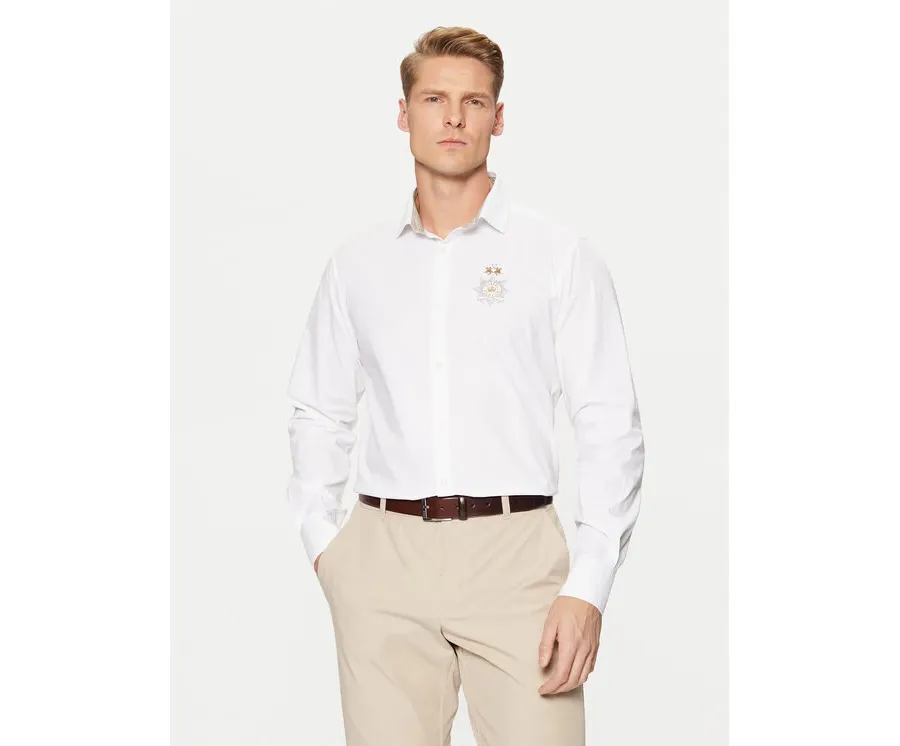 obrazek 1 La Martina Koszula ZMCG30 PP483 Biały Regular Fit