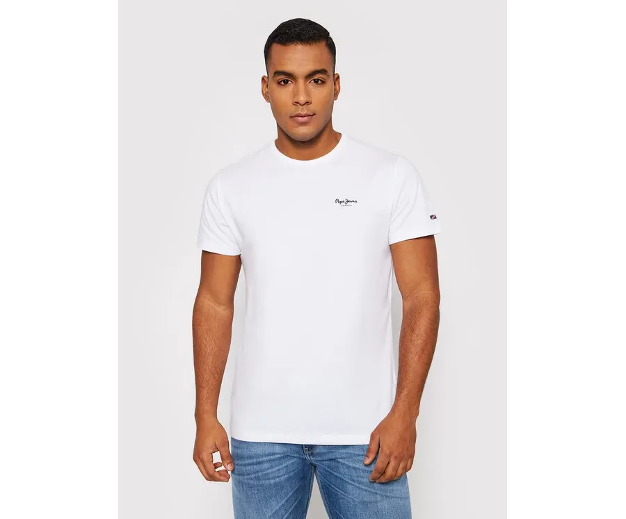 obrazek 1 Pepe Jeans T-Shirt Original Basic 3 N PM508212 Biały Slim Fit