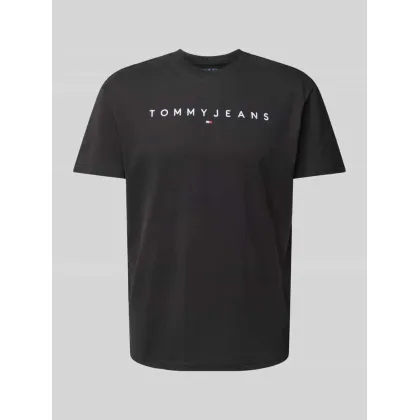 Zdjęcie Tommy Jeans T-Shirt Linear Logo DM0DM20744 Czarny Regular Fit