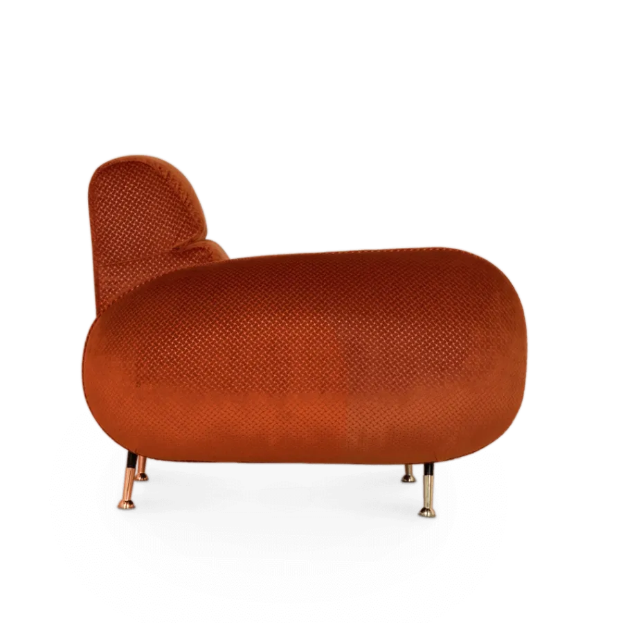 obrazek 3 Czerwony fotel do salonu - Essential Home