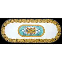 Picture An elegant garden countertop made of lava, decorated with a beautiful plant ornament - Ceramiche Valchida
