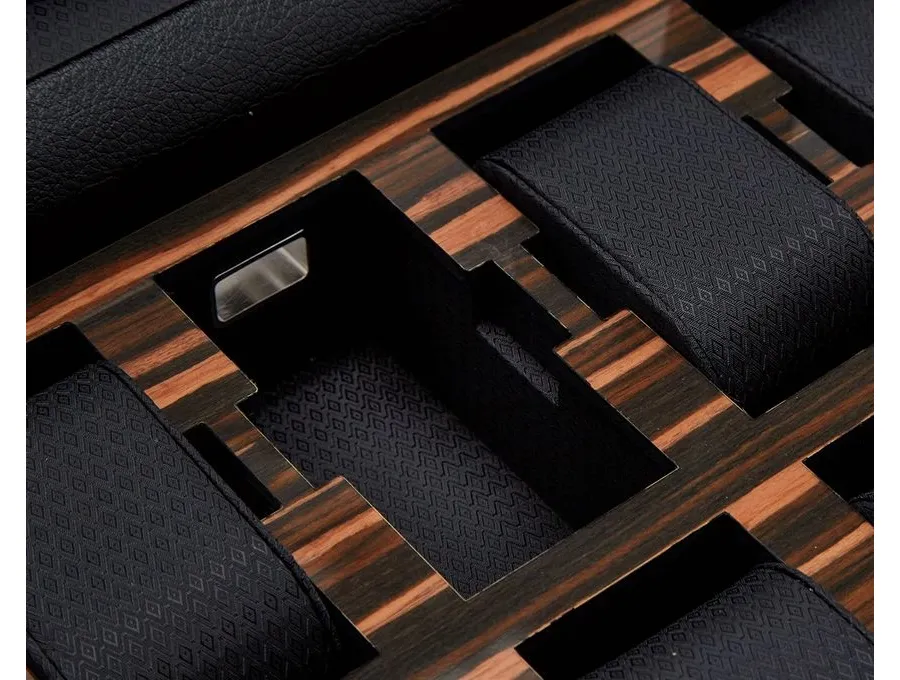 obrazek 9 Fantastyczne drewniane etui Roadster Black na zegarki i biżuterię