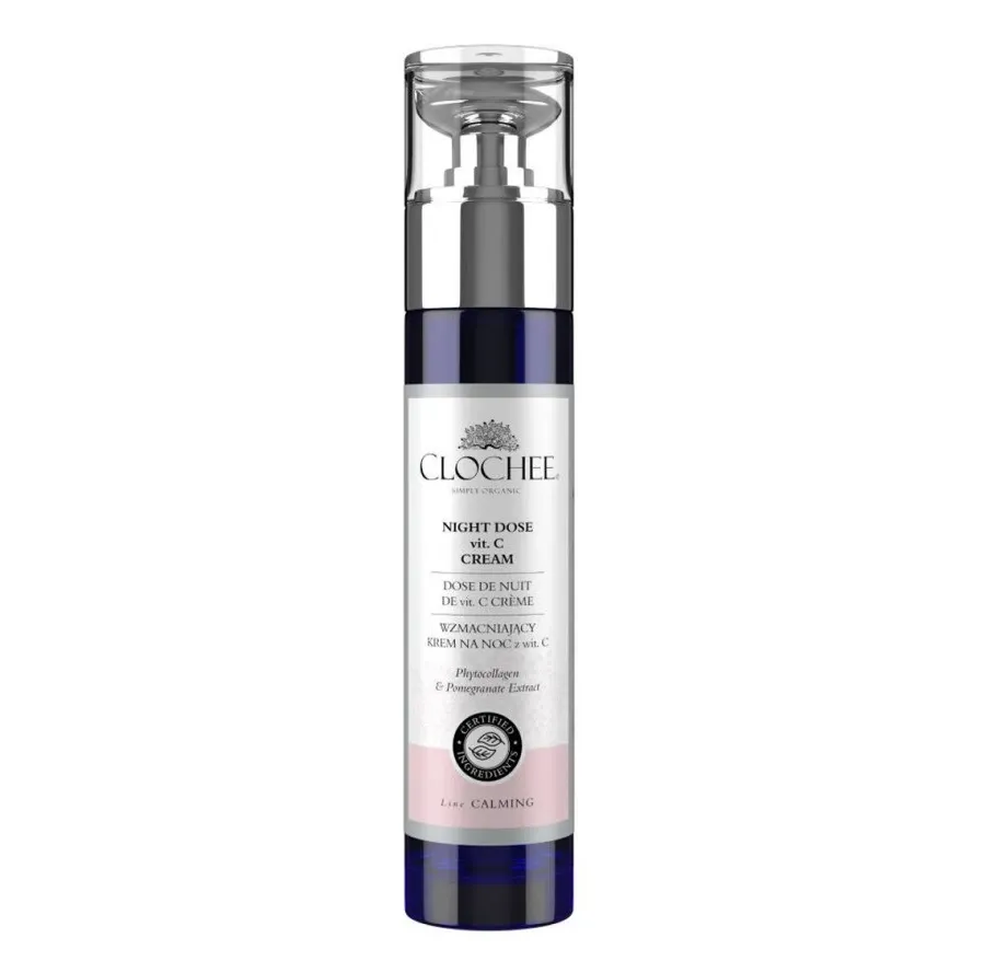 obrazek 1 Clochee Simply Organic Wzmacniający krem na noc z witaminą C  50 ml