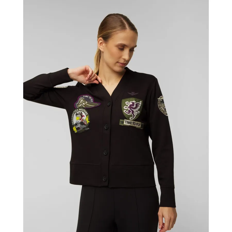 obrazek 1 Czarna Bluza Damska Aeronautica Militare