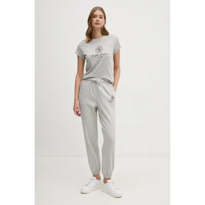 Zdjęcie Polo Ralph Lauren spodnie dresowe kolor szary gładkie 211959889