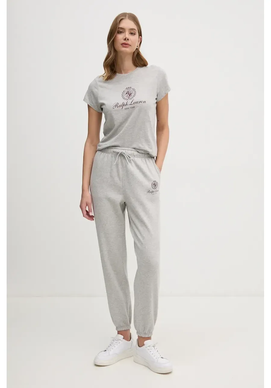 obrazek 1 Polo Ralph Lauren spodnie dresowe kolor szary gładkie 211959889