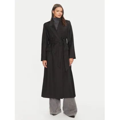 Zdjęcie IVY OAK Płaszcz wełniany Colette IO111134 Czarny Oversize