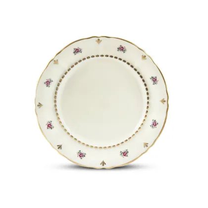 Zdjęcie Stylowy talerz deserowy z porcelany z klasycznej kolekcji Bohemian rose ivory – Leander