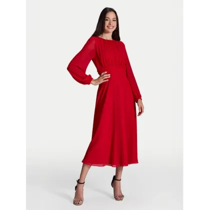 Zdjęcie Swing Sukienka koktajlowa 5AI09000 Czerwony Regular Fit