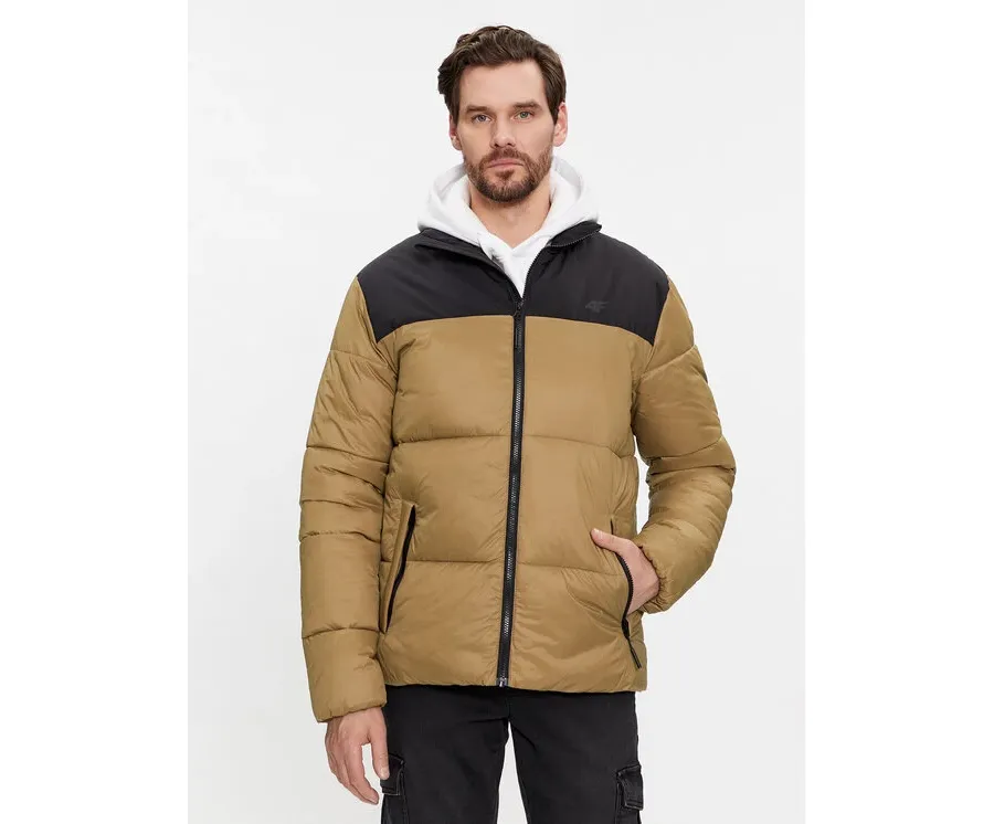obrazek 1 4F Kurtka zimowa 4FWAW23TDJAM348 Brązowy Regular Fit