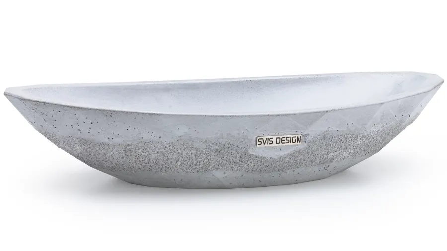 obrazek 1 Wyjątkowa umywalka 60 cm DIAMOND SEDIMENT – jasnoszary, bez dekoru, lakier matowy