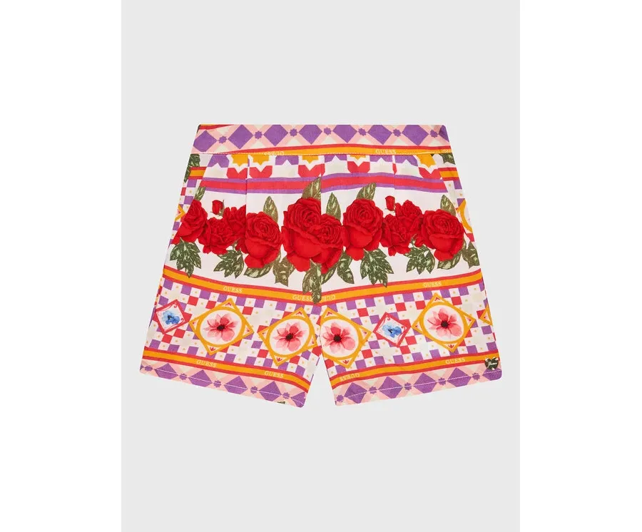 obrazek 1 Guess Szorty materiałowe K3GD06 WFBN0 Kolorowy Relaxed Fit