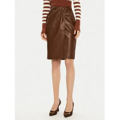 Zdjęcie Fracomina Spódnica z imitacji skóry FS24WG1002E41201 Brązowy Regular Fit