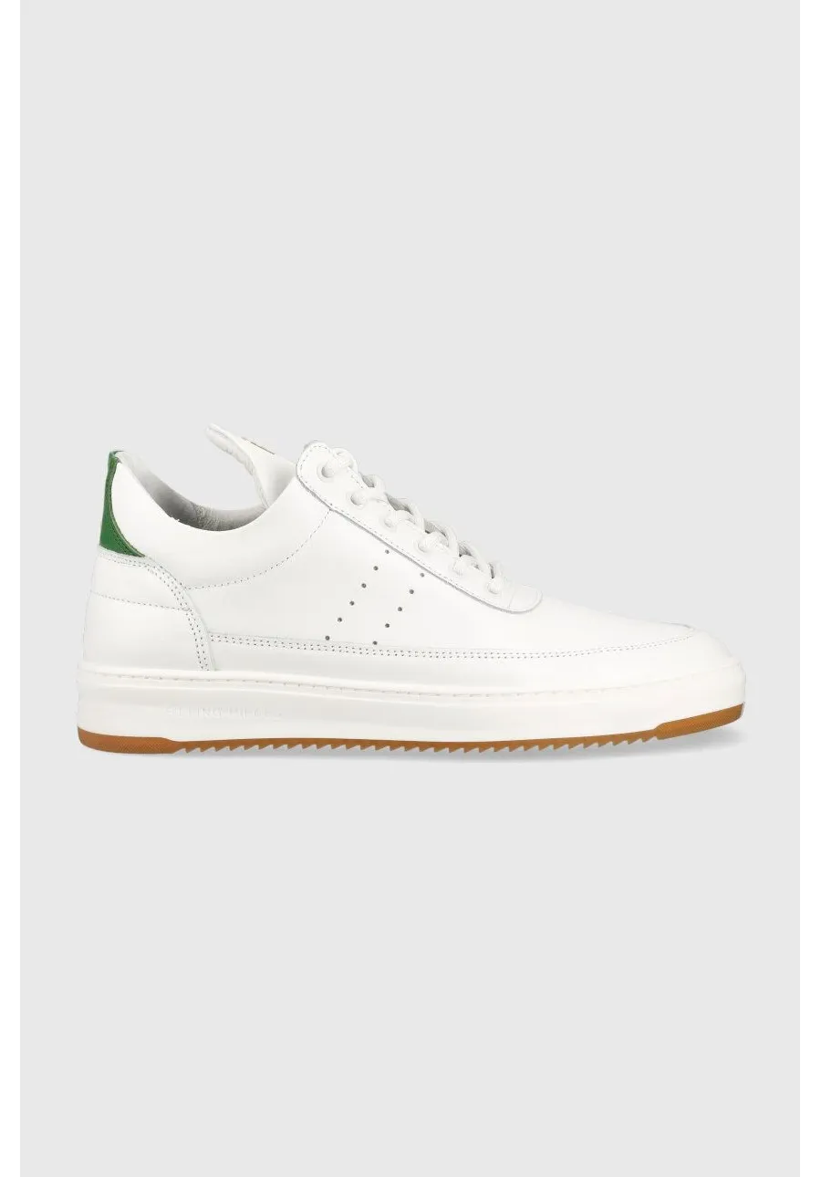 obrazek 1 Filling Pieces sneakersy skórzane Low Top Bianco kolor biały 10127791926 10127791926-Green