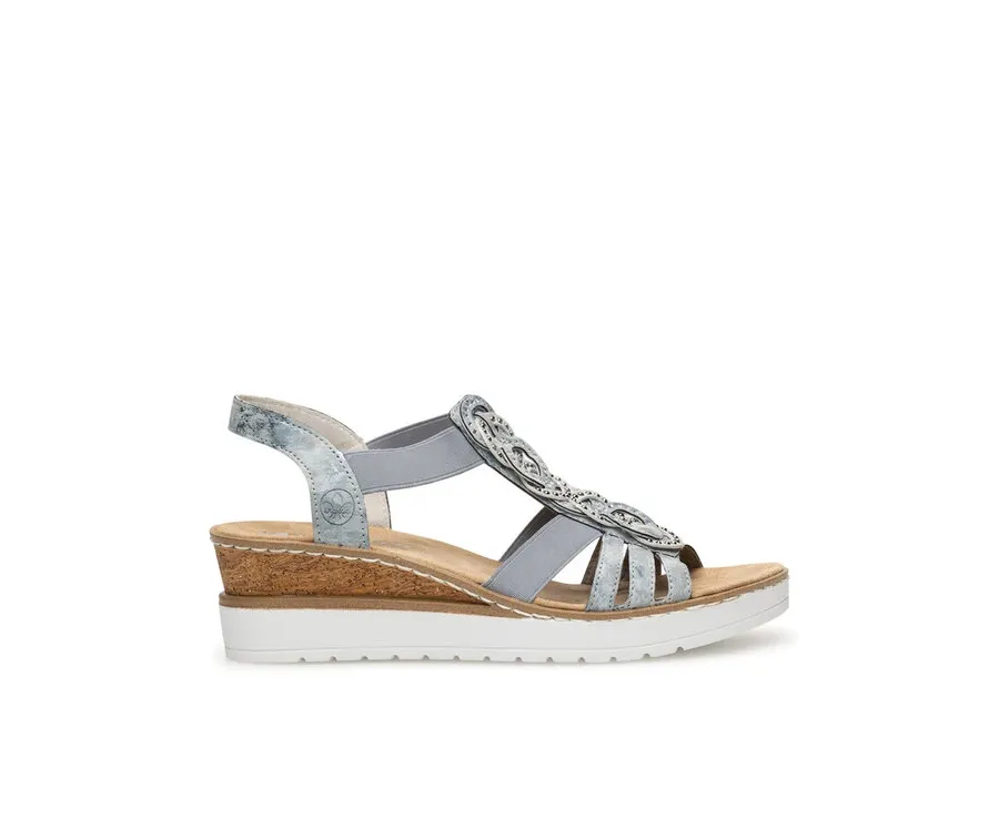 obrazek 1 Rieker Sandały V38H8-12 Niebieski