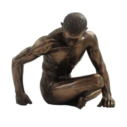 Zdjęcie Oryginalna statuetka nagiego mężczyzny - 13 x 11 x h: 11 cm