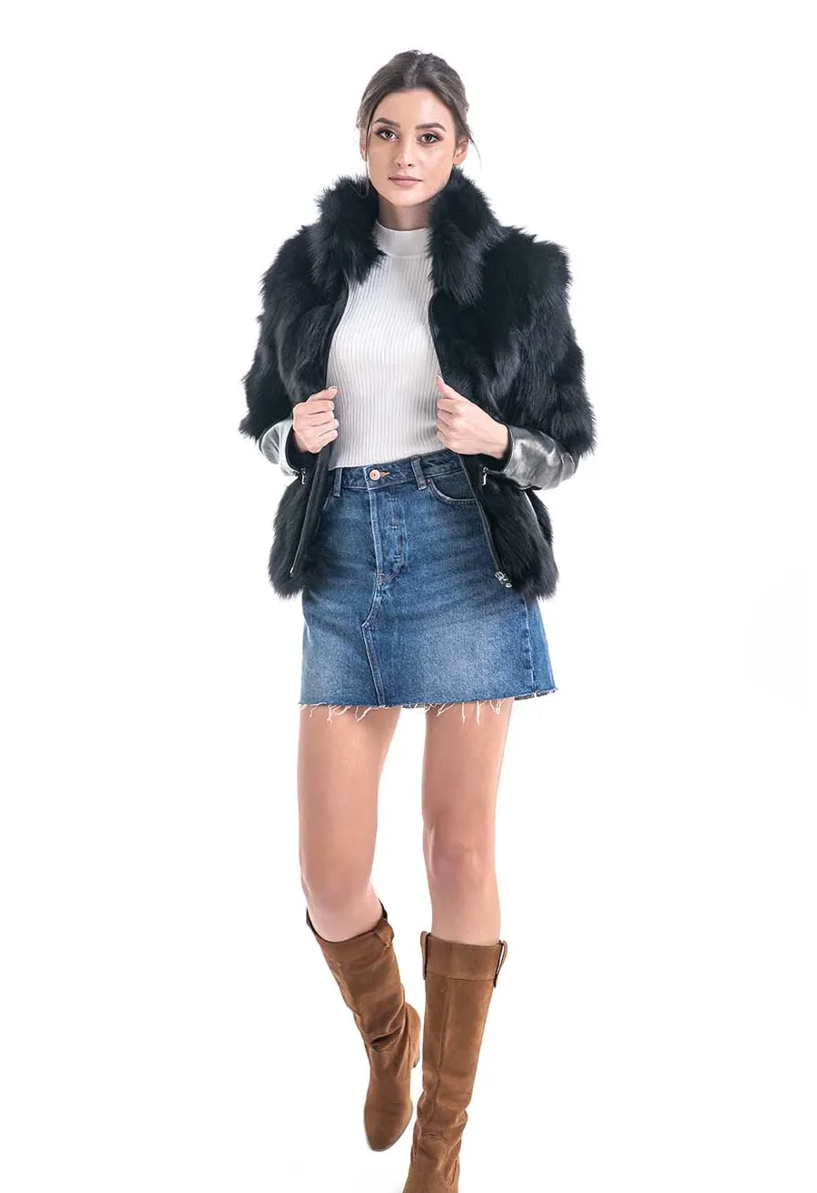 picture 3 Elegant women's fox jacket - A&A Vesa
