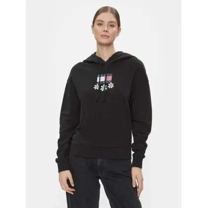Zdjęcie Tommy Jeans Bluza Tjw Bxy Daisy Flag Hoodie DW0DW17708 Czarny Regular Fit