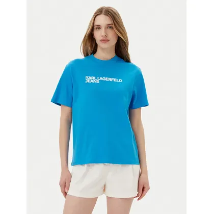 Zdjęcie KARL LAGERFELD T-Shirt A1W17005 Niebieski Relaxed Fit