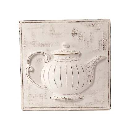 Zdjęcie Elegancka ceramiczna tabliczka z czajniczkiem 28 cm - Virginia Casa