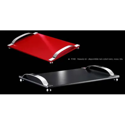 Zdjęcie Śliczna taca do serwowania - w kolorze czerwonym, czarnym i niebieskim