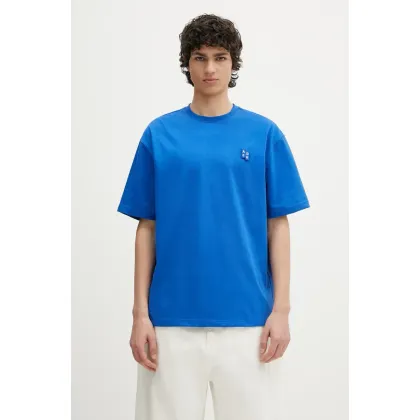 Zdjęcie Ader Error t-shirt Apparel-Top męski kolor niebieski gładki BO42FYTS0101BL