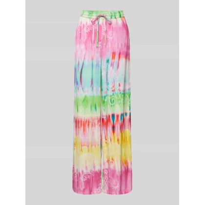 Zdjęcie Spodnie materiałowe o rozkloszowanym kroju z elastycznym pasem