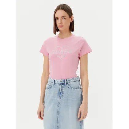 Zdjęcie Guess T-Shirt V5GI10 K9RM1 Różowy Regular Fit