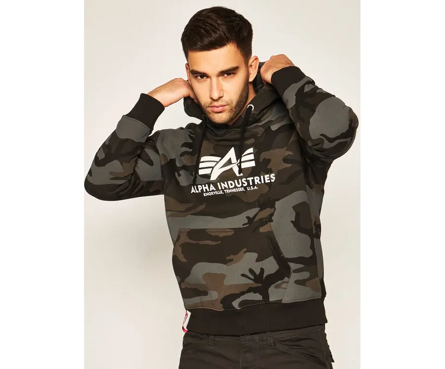 obrazek 1 Alpha Industries Bluza Basic 178312C Zielony Regular Fit