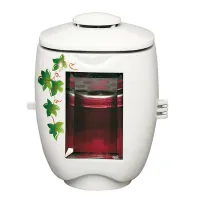 Picture Decorative grave lamp with white finish