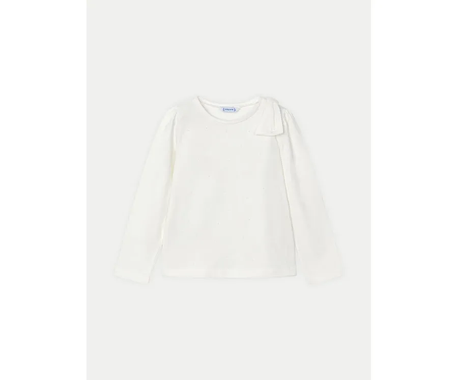 obrazek 1 Mayoral Bluzka 4064 Écru Regular Fit