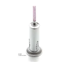 Picture Toilet brush with handle in brass and Italian hand-cut crystal - Il Paralume Marina