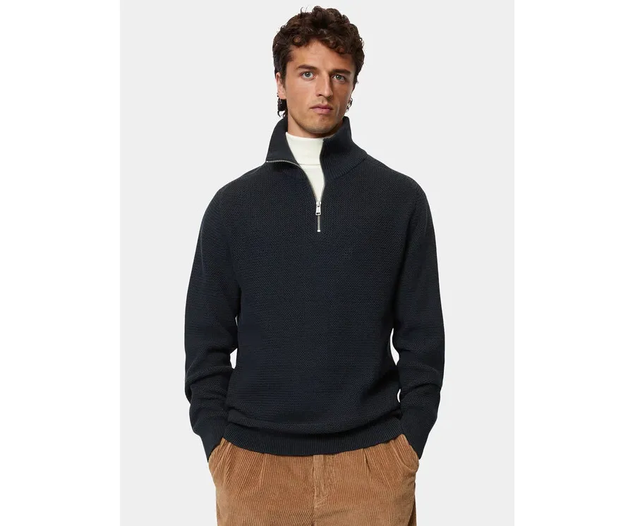 obrazek 1 Marc O'Polo Sweter M29 5022 60392 Granatowy Regular Fit