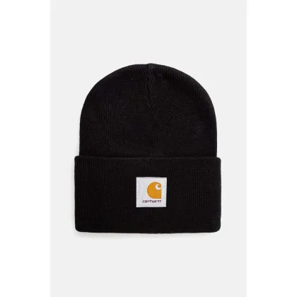 Zdjęcie Carhartt WIP czapka Acrylic Watch Hat kolor czarny z grubej dzianiny I020222.BLACK