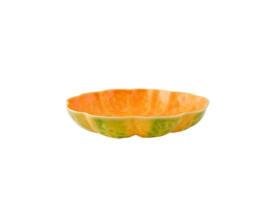 obrazek 1 Oryginalny talerz ceramiczny w kolorze dyni - Bordallo Pinheiro