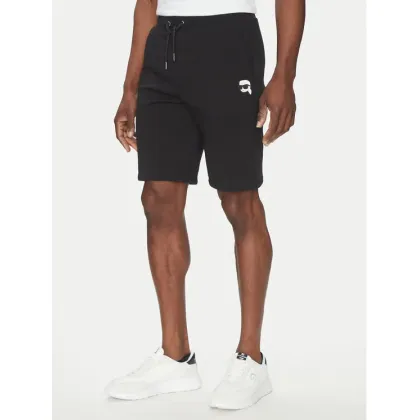 Zdjęcie KARL LAGERFELD Szorty sportowe 705014 552900 Czarny Regular Fit