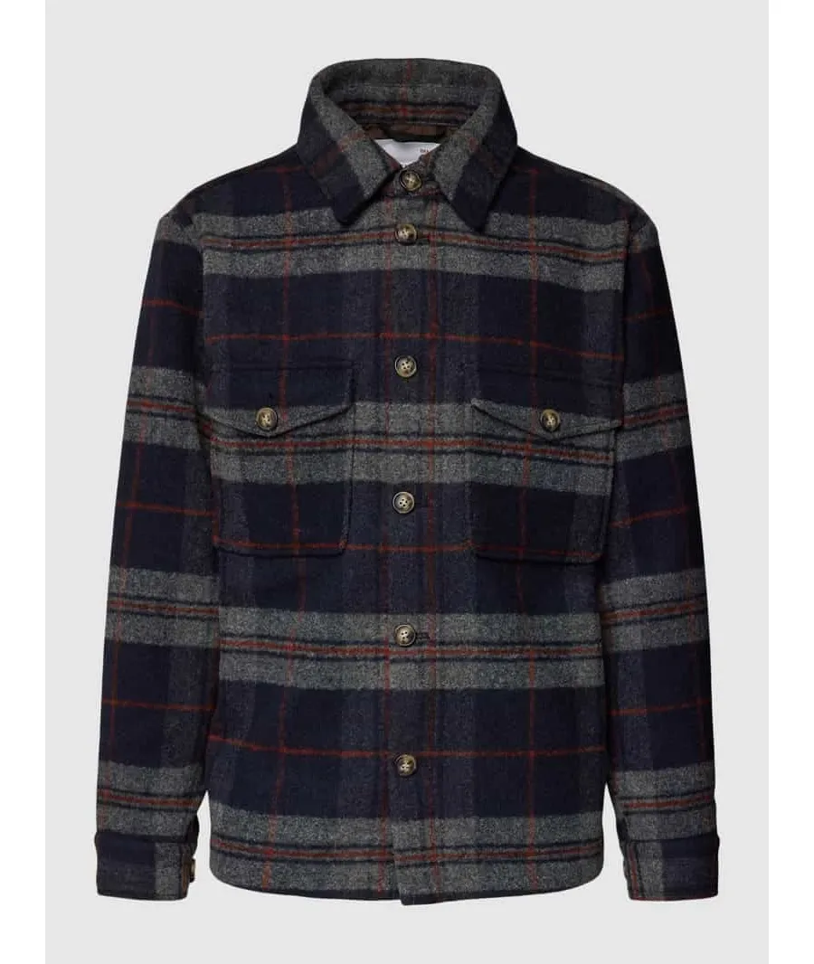 obrazek 1 Selected Homme Kurtka przejściowa 16089399 Granatowy Regular Fit