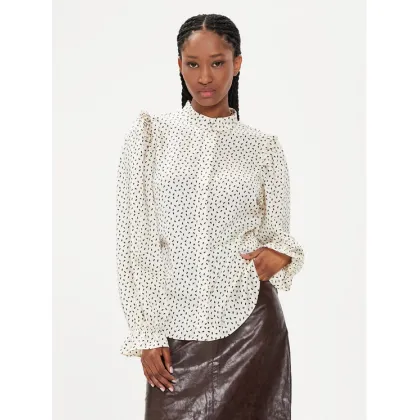 Zdjęcie Bruuns Bazaar Bluzka Acacia Fria BBW3195 Écru Regular Fit