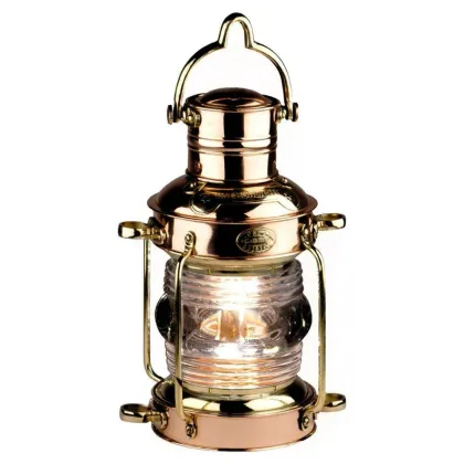 Zdjęcie Piękna mosiężna lampa naftowa - Authentic Models