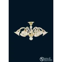 Picture Charming Lucy Gold ceiling lamp made of Murano glass