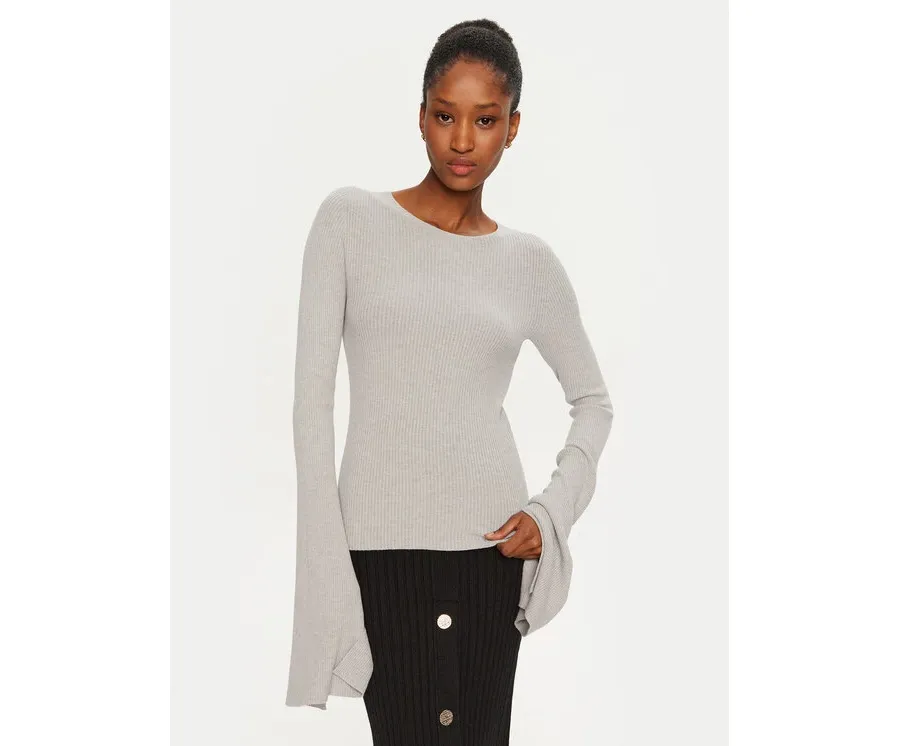 obrazek 1 Kontatto Sweter 3M0116N AI253M01 Szary Slim Fit