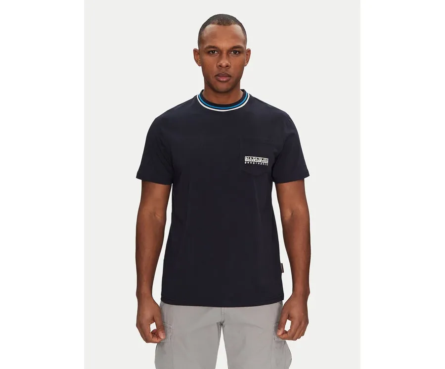 obrazek 1 Napapijri T-Shirt S-Murlo NP0A4IEJ1761 Granatowy Regular Fit