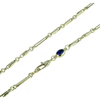 Zdjęcie Wydrążony łańcuch z naprzemiennie polerowanymi i radełkowanymi ogniwami